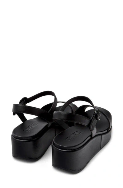 Shop Camper Misia Platform Sandal In Black