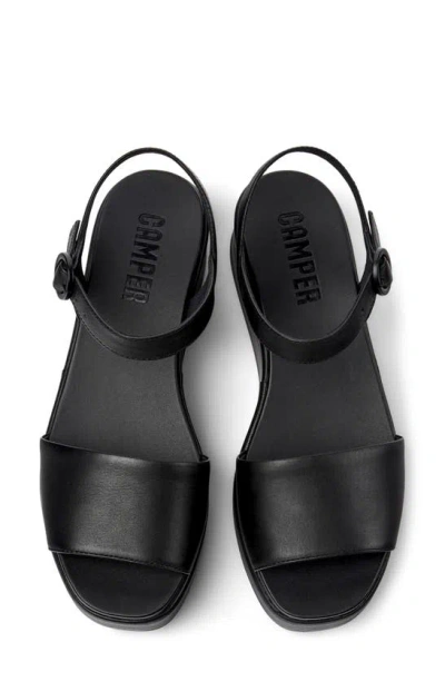 Camper Misia Ankle Strap Sandals In Black