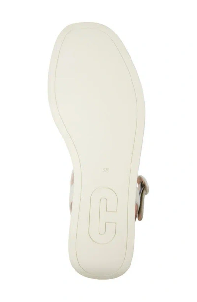 Shop Camper Misia Platform Sandal In White Natural