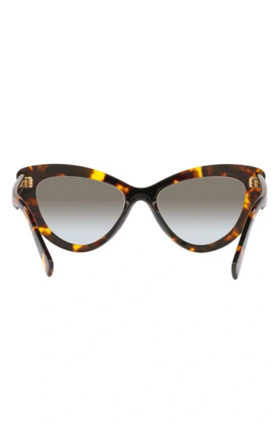 Shop Miu Miu 54mm Gradient Cat Eye Sunglasses In Blond Havana