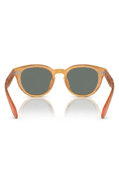 Shop Oliver Peoples N.05 48mm Small Round Sunglasses In Gold