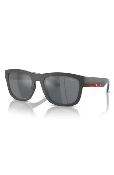 Prada 56mm Pillow Sunglasses In Light Grey Gradient