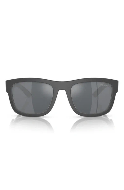 Prada 56mm Pillow Sunglasses In Light Grey Gradient