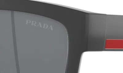 Prada 56mm Pillow Sunglasses In Light Grey Gradient