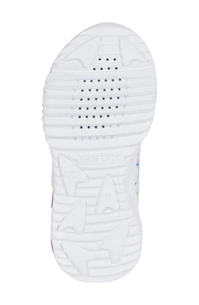 Shop Geox X Disney Kids' Assister Light-up Sneaker In White/ Multicolor