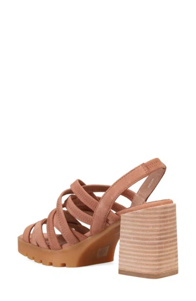 Shop Eileen Fisher Tally Strappy Slingback Platform Sandal In Honey