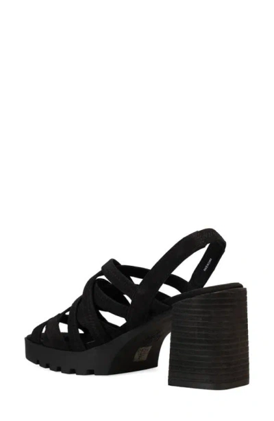 Shop Eileen Fisher Tally Strappy Slingback Platform Sandal In Black