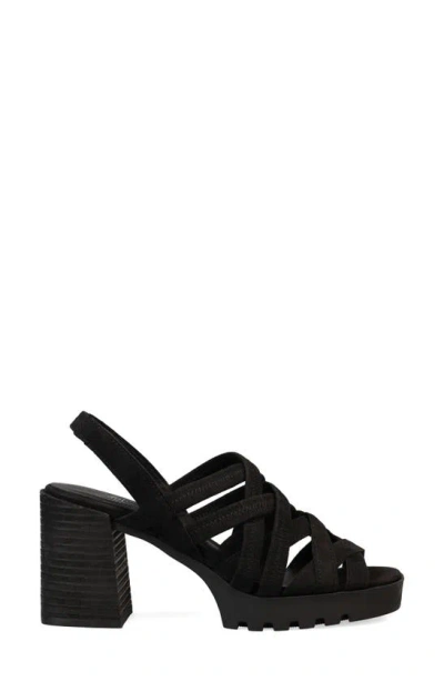 Shop Eileen Fisher Tally Strappy Slingback Platform Sandal In Black