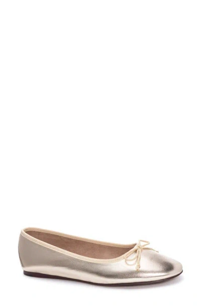 Shop Chinese Laundry Audrey Ballet Flat In Gold