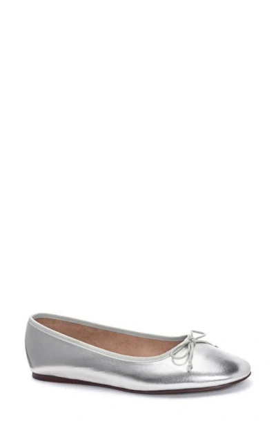 Shop Chinese Laundry Audrey Ballet Flat In Silver
