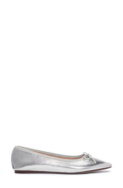 Shop Chinese Laundry Audrey Ballet Flat In Silver