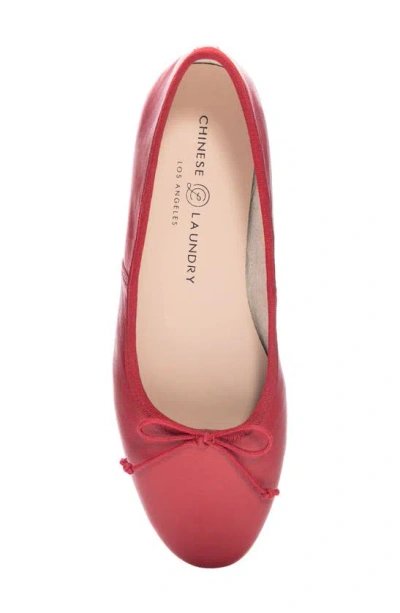 Shop Chinese Laundry Audrey Ballet Flat In Red