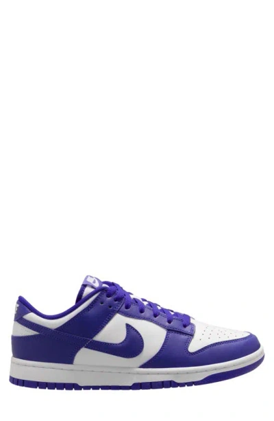 Shop Nike Dunk Low Retro Sneaker In White/ Concord/ University Red