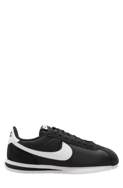 Nike Cortez Txt Sneaker In Black/ White