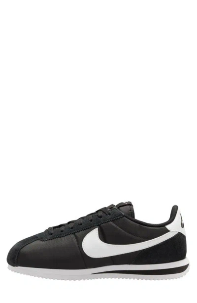 Nike Cortez Txt Sneaker In Black/ White
