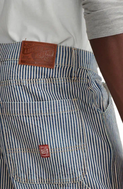 Shop Lucky Brand Legend Railroad Stripe Stretch Denim Carpenter Pants In Preston