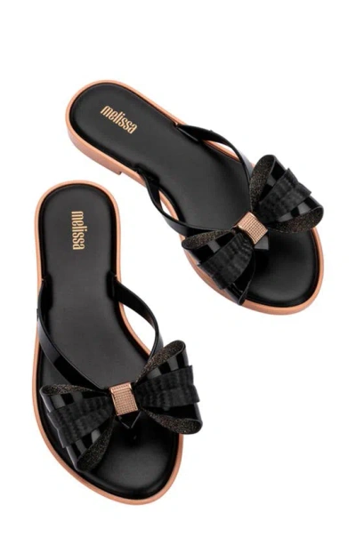 Melissa Slim V Ad Water Resistant Flip Flop In Black