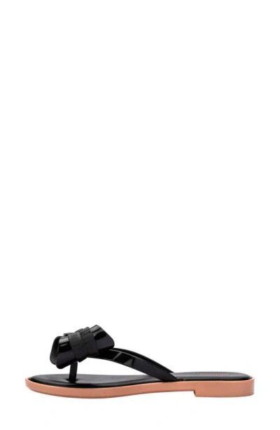 Shop Melissa Slim V Ad Water Resistant Flip Flop In Black