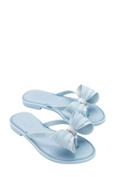 Shop Melissa Slim V Ad Water Resistant Flip Flop In Blue