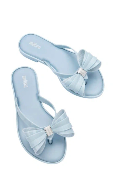 Melissa Slim V Ad Water Resistant Flip Flop In Blue
