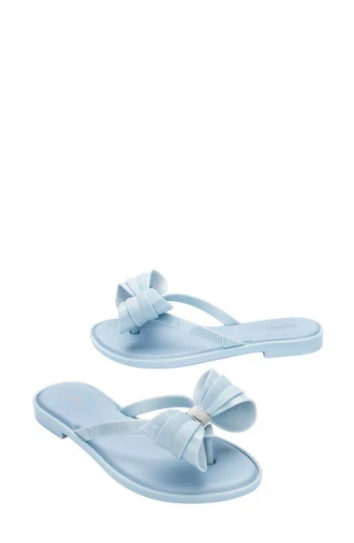 Melissa Slim V Ad Water Resistant Flip Flop In Blue