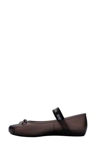 Melissa Sophie Ad Ballet Flats Pearly Black In Grey