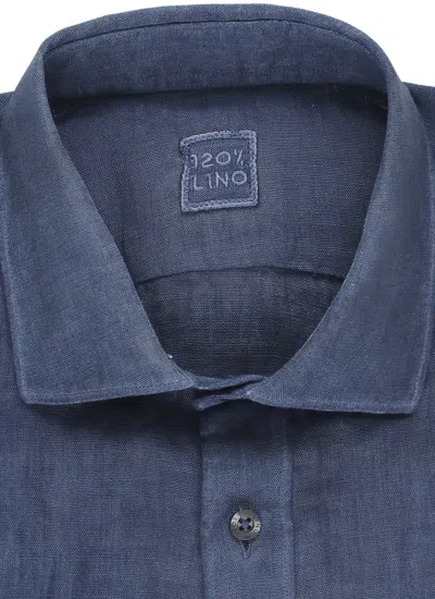 Shop 120% Lino Shirts Blue