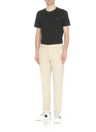 Shop Dondup Trousers Ivory