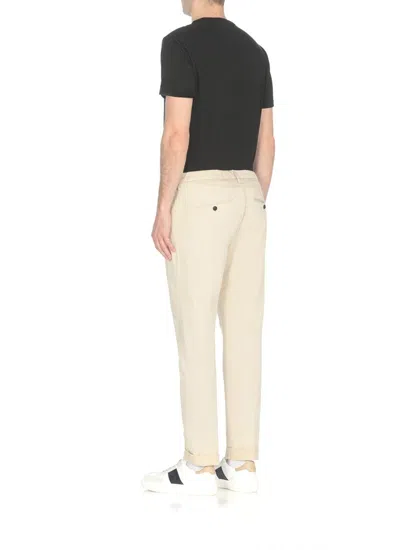 Shop Dondup Trousers Ivory