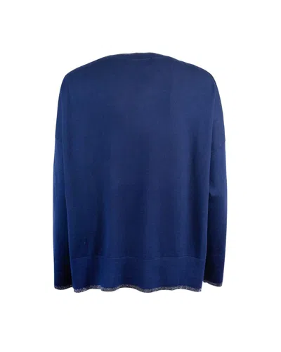 Shop Liu •jo Liu Jo Sweater In Blue