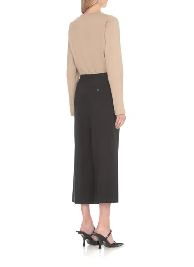 Msgm Wool Pants In Black