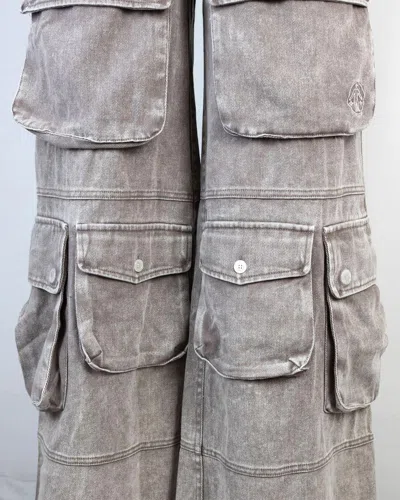Shop Untitled Artworks Pants In Grey
