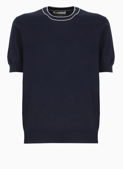 Shop Brunello Cucinelli T-shirts And Polos Blue