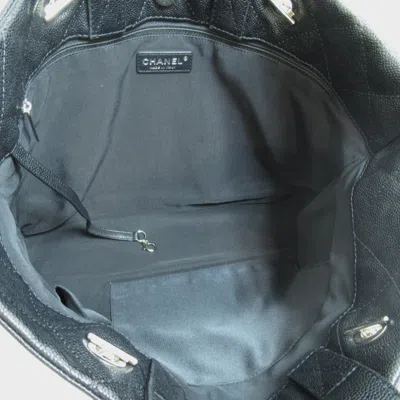 Pre-owned Chanel Black Leather Tote Bag ()