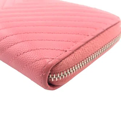 Pre-owned Chanel Pink Leather Wallet  ()