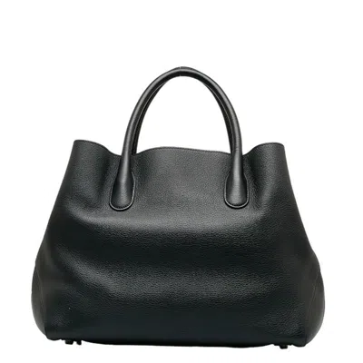 Shop Dior -- Black Leather Tote Bag ()