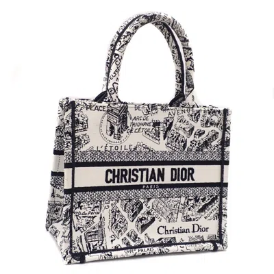 Shop Dior Lady  Black Canvas Tote Bag ()