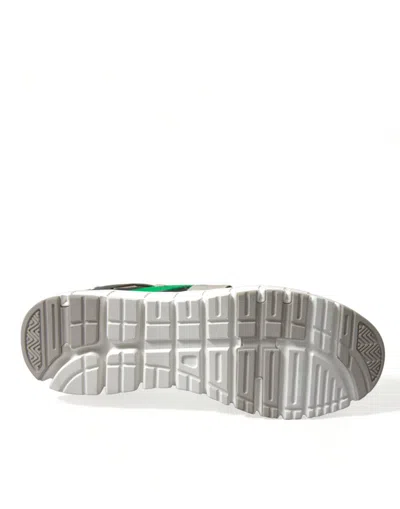Shop Dolce & Gabbana Multicolor Leather Suede Low Top Sneakers Men's Shoes