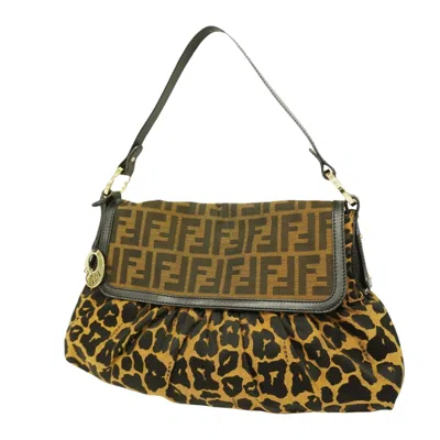Shop Fendi Zucca Brown Canvas Shopper Bag ()