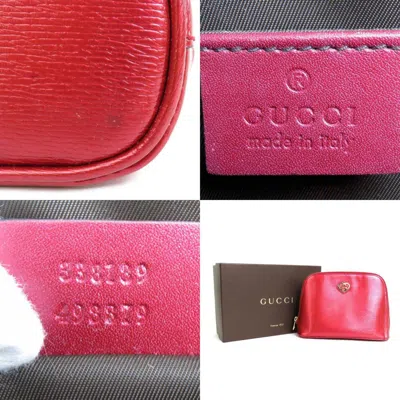 Shop Gucci Red Leather Clutch Bag ()