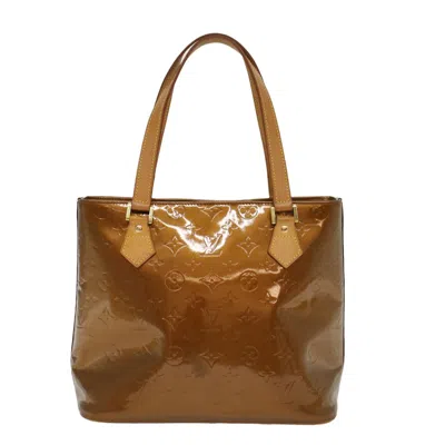 Pre-owned Louis Vuitton Houston Brown Patent Leather Tote Bag ()