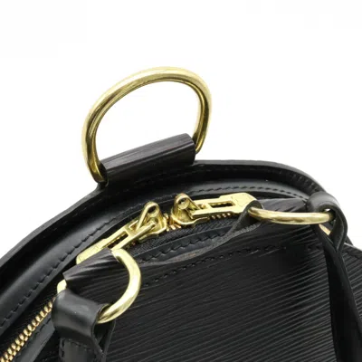 Pre-owned Louis Vuitton Mabillon Black Leather Backpack Bag ()