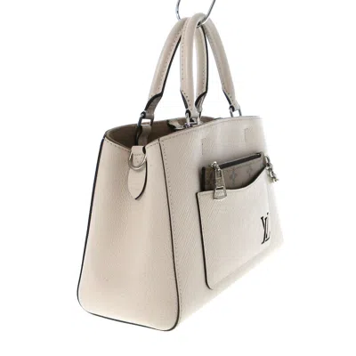 Pre-owned Louis Vuitton Marelle Beige Leather Tote Bag ()