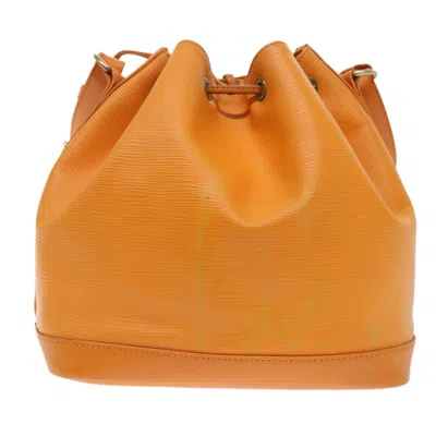 Pre-owned Louis Vuitton Noe Orange Leather Shoulder Bag ()