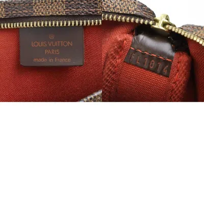 Pre-owned Louis Vuitton Pochette Accessoires Brown Canvas Shoulder Bag ()
