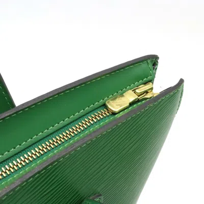 Pre-owned Louis Vuitton Saint Jacques Green Leather Shoulder Bag ()