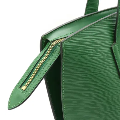 Pre-owned Louis Vuitton Saint Jacques Green Leather Shoulder Bag ()