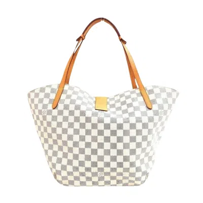Pre-owned Louis Vuitton Salina White Canvas Tote Bag ()