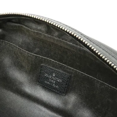 Pre-owned Louis Vuitton Trousse Ivan Black Leather Clutch Bag ()