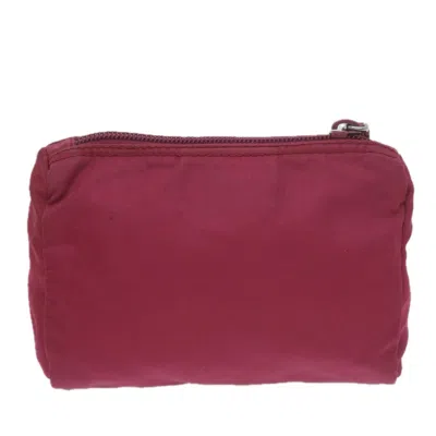 Shop Prada Red Canvas Clutch Bag ()